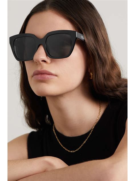 celine square acetate glasses|Celine 55mm oversized square sunglasses.